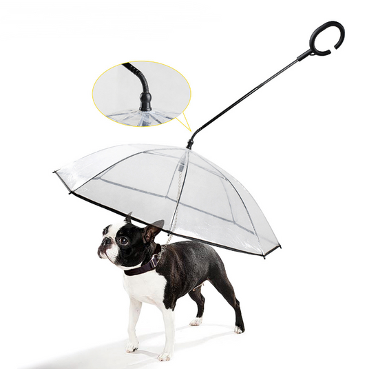 Hot Selling Transparent Pet Supplies Adjustable Pet Umbrella