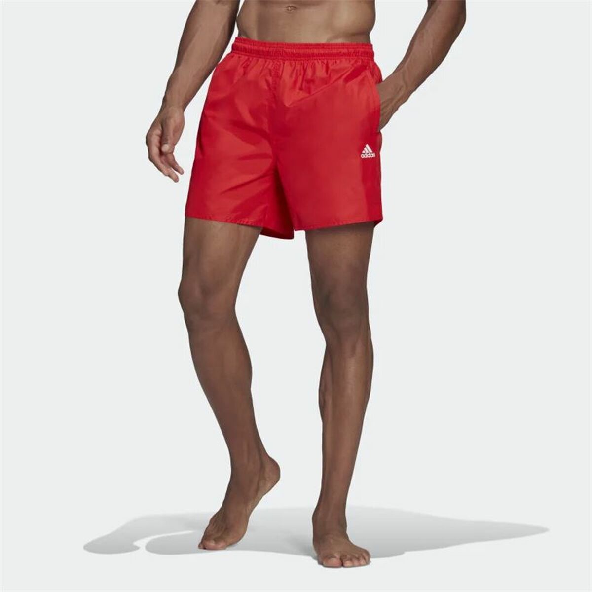 Men’s Bathing Costume Adidas Solid Red