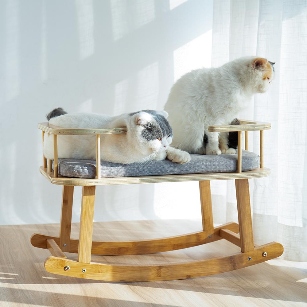 INSTACHEW Rockaby Pet Bed, Comfy and Portable Kitten Couch with Soft