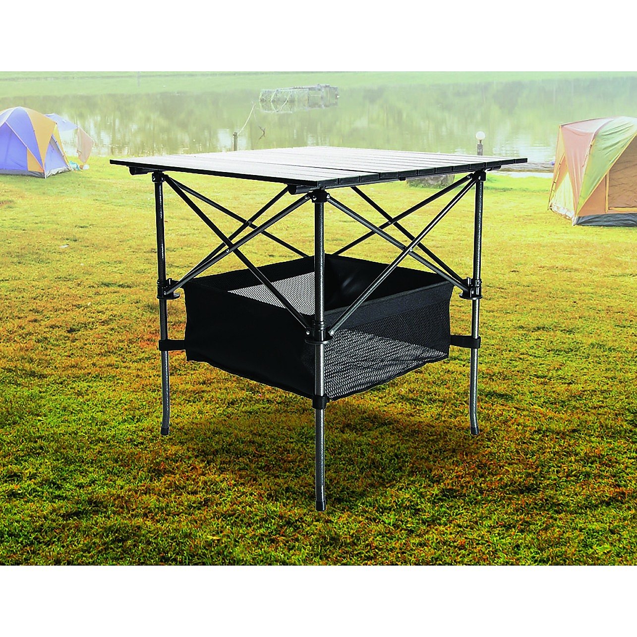 Folding Collapsible Camping Table Caravan RV Heavy Duty Steel &