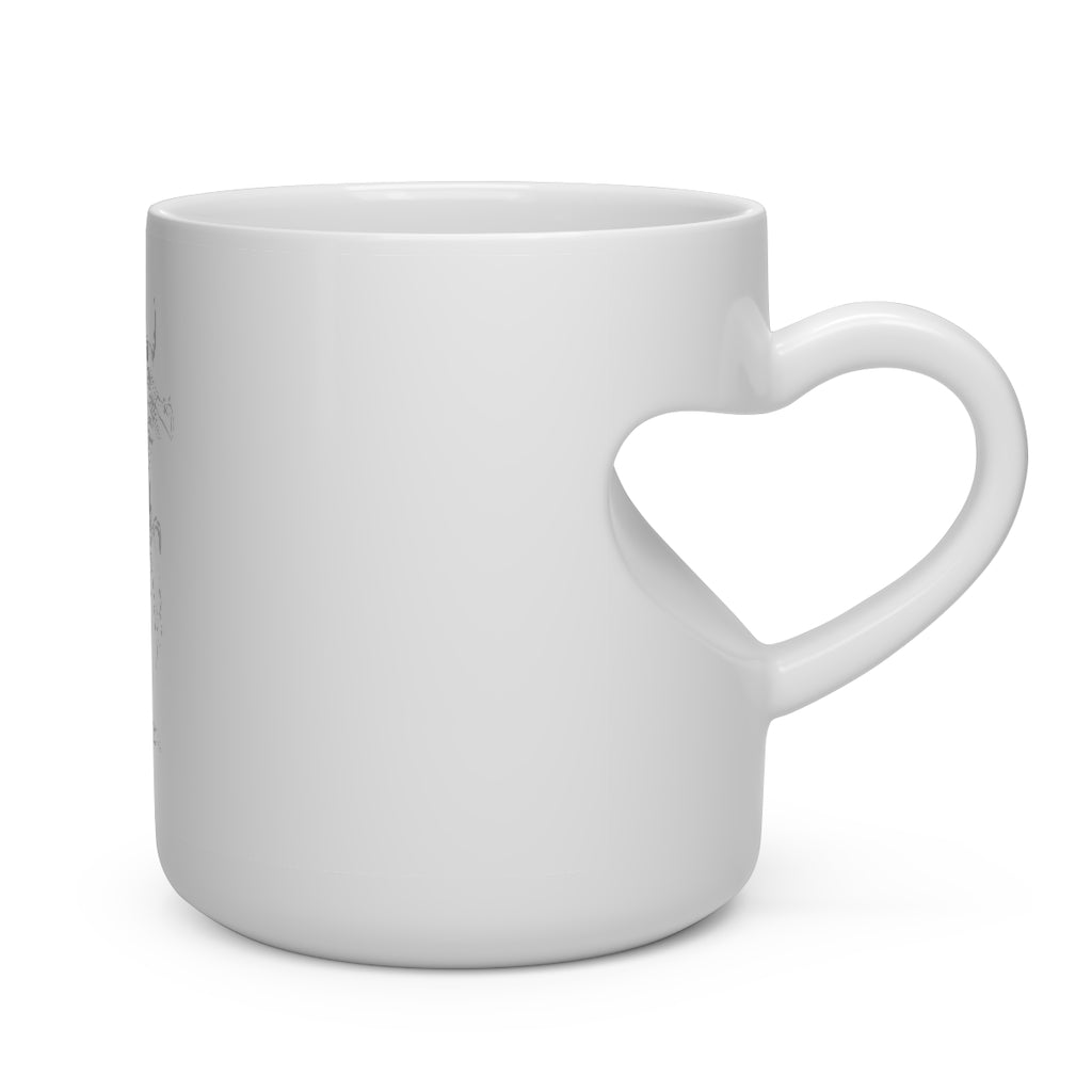 Squawkers the Ostrich Mount Heart Shape Mug