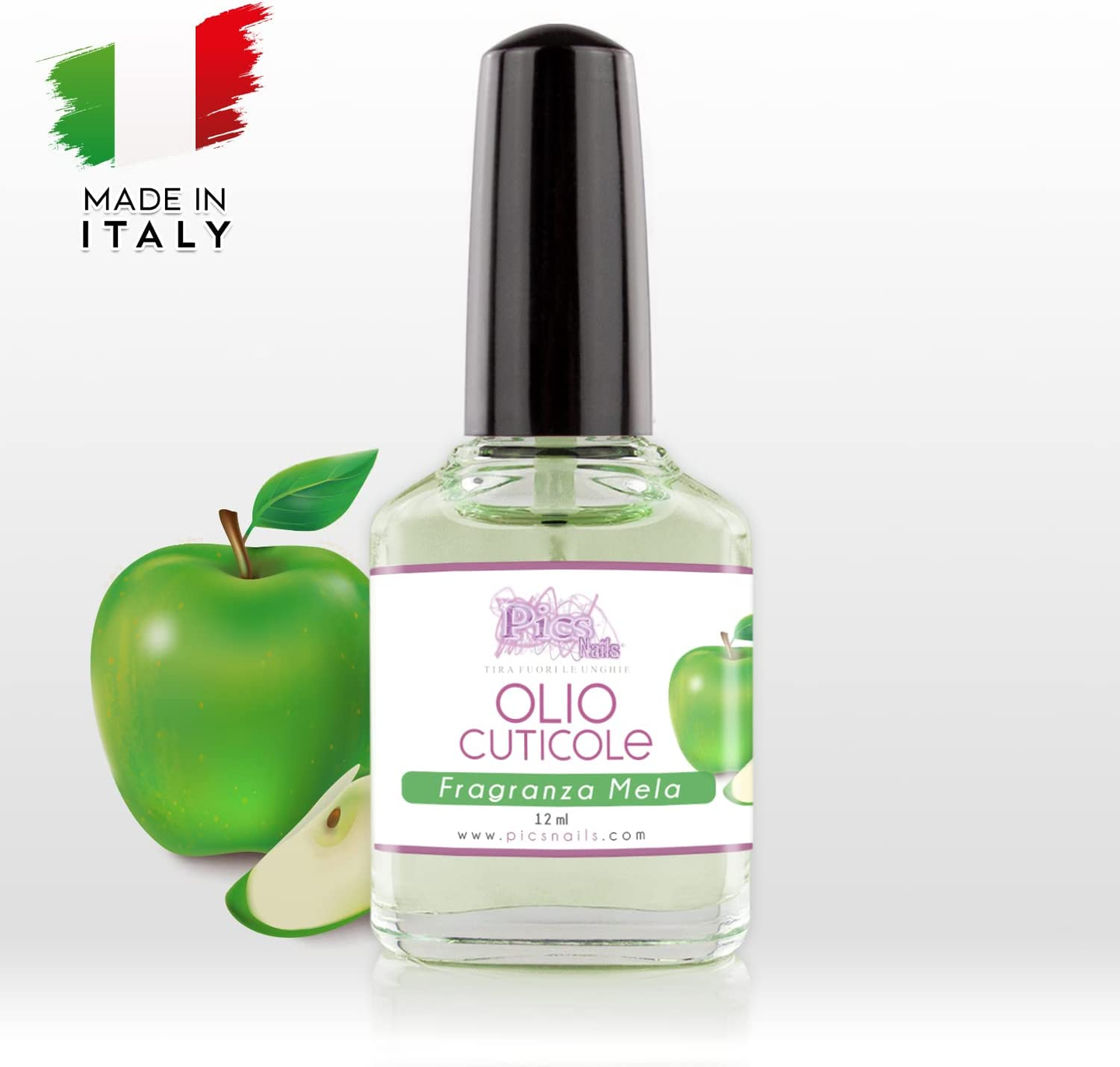 Olio Cuticole Unghie Di Mani E Piedi Professionale Mela 12 ml