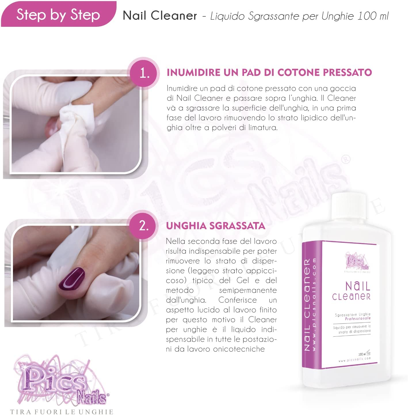 Nail Cleaner Sgrassatore Unghie Professionale 100 ml