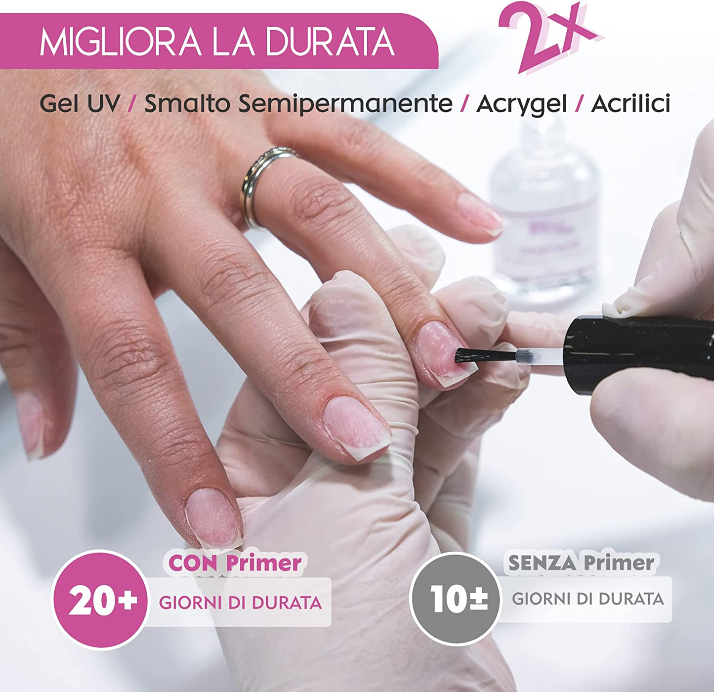 Primer Unghie Gel Non Acido Professionale 12 ml