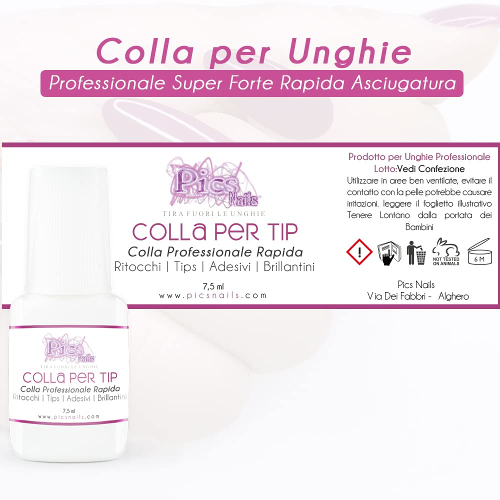 Colla per Unghie Professionale Extra Forte 7,5 g