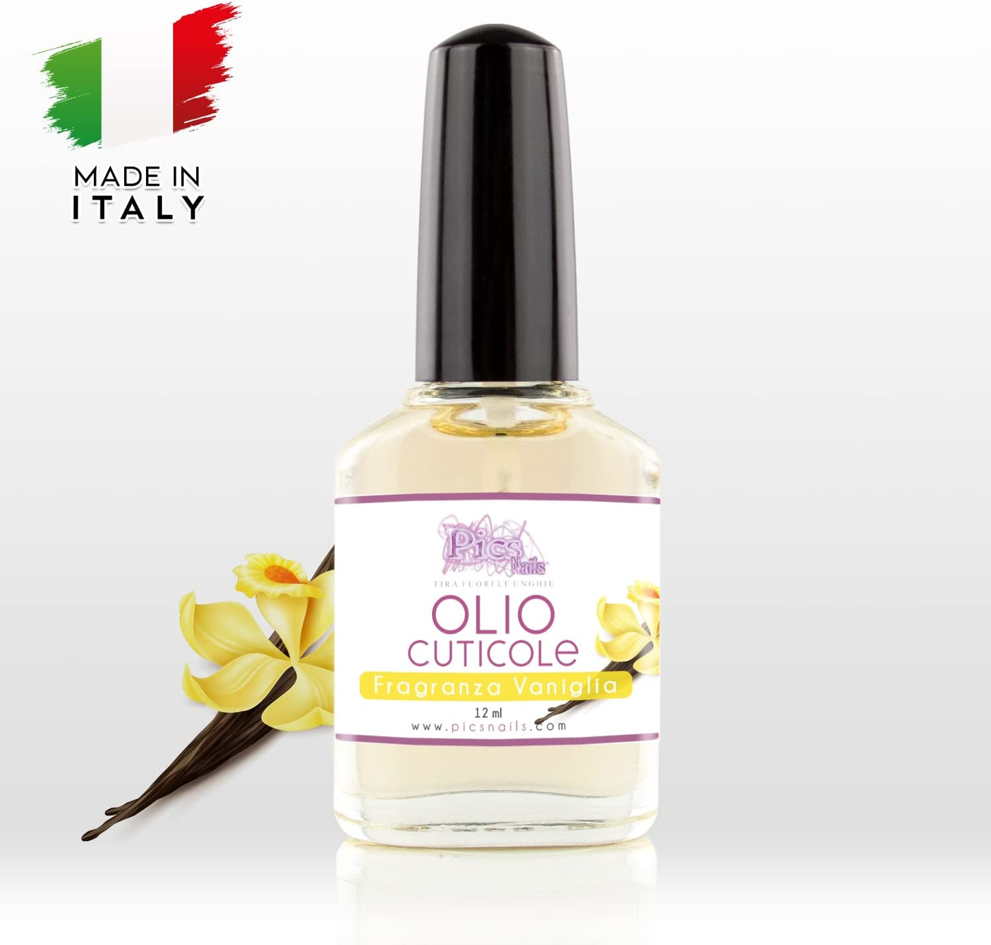 Olio Cuticole Unghie Di Mani E Piedi Professionale Vaniglia 12 ml