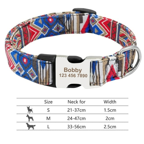 Nylon Dogs Cat Id Collars | Collars, Harnesses Leads - Adjustable