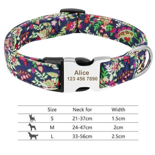 Nylon Dogs Cat Id Collars | Collars, Harnesses Leads - Adjustable