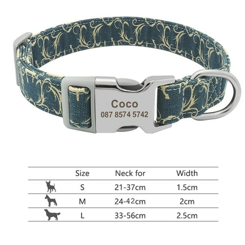 Nylon Dogs Cat Id Collars | Collars, Harnesses Leads - Adjustable