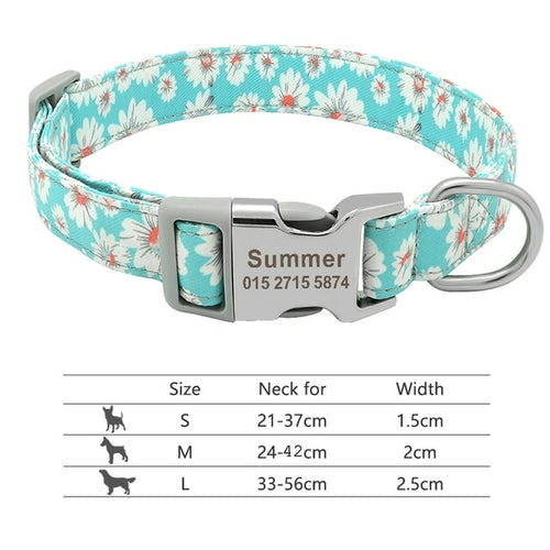 Nylon Dogs Cat Id Collars | Collars, Harnesses Leads - Adjustable