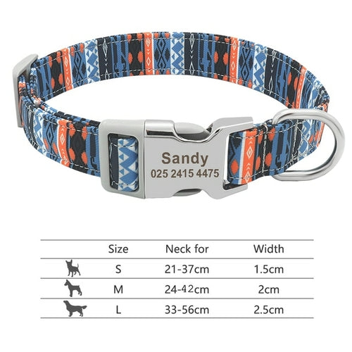 Nylon Dogs Cat Id Collars | Collars, Harnesses Leads - Adjustable