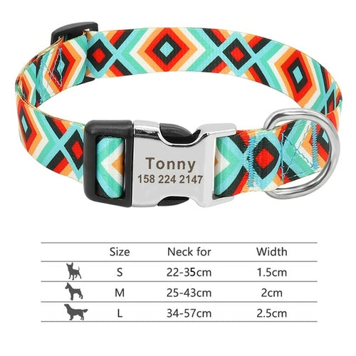 Nylon Dogs Cat Id Collars | Collars, Harnesses Leads - Adjustable