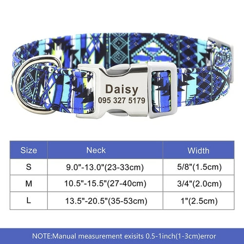 Nylon Dogs Cat Id Collars | Collars, Harnesses Leads - Adjustable