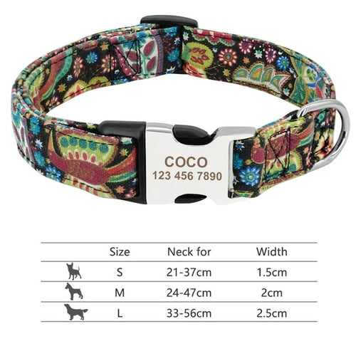 Nylon Dogs Cat Id Collars | Collars, Harnesses Leads - Adjustable