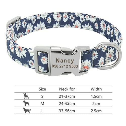 Nylon Dogs Cat Id Collars | Collars, Harnesses Leads - Adjustable