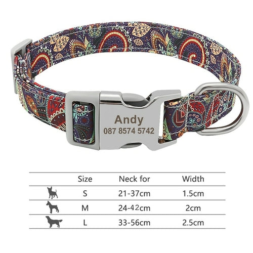 Nylon Dogs Cat Id Collars | Collars, Harnesses Leads - Adjustable