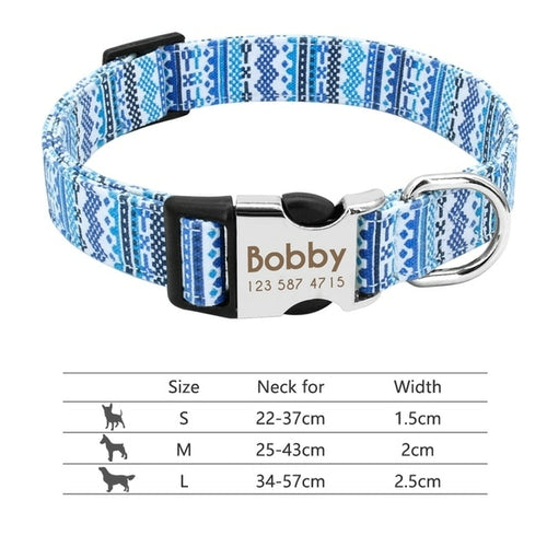 Nylon Dogs Cat Id Collars | Collars, Harnesses Leads - Adjustable