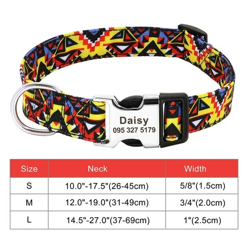 Nylon Dogs Cat Id Collars | Collars, Harnesses Leads - Adjustable