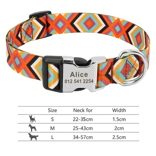 Nylon Dogs Cat Id Collars | Collars, Harnesses Leads - Adjustable