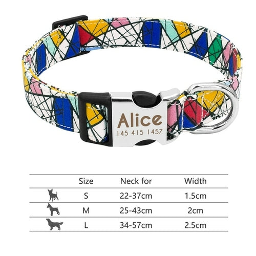 Nylon Dogs Cat Id Collars | Collars, Harnesses Leads - Adjustable