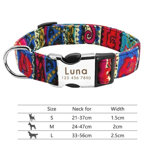 Nylon Dogs Cat Id Collars | Collars, Harnesses Leads - Adjustable