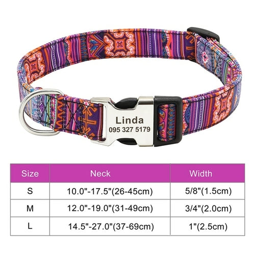 Nylon Dogs Cat Id Collars | Collars, Harnesses Leads - Adjustable