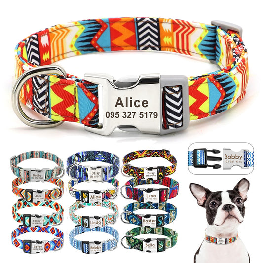 Nylon Dogs Cat Id Collars | Collars, Harnesses Leads - Adjustable