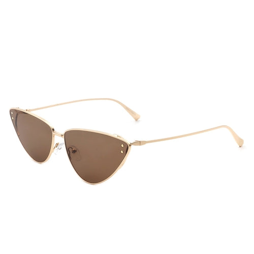 Windflow - Retro Tinted Flat Lens Fashion Cat Eye Sunglasses