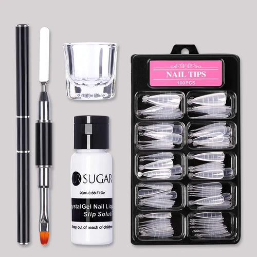 UR SUGAR Acrylic UV Gel Extension Nail Gel Kit Nude Glitter Color Fast