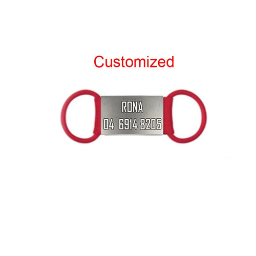 Personalized Pet Dog Tag Engraved Dog Collar Silicone Stainless Steel