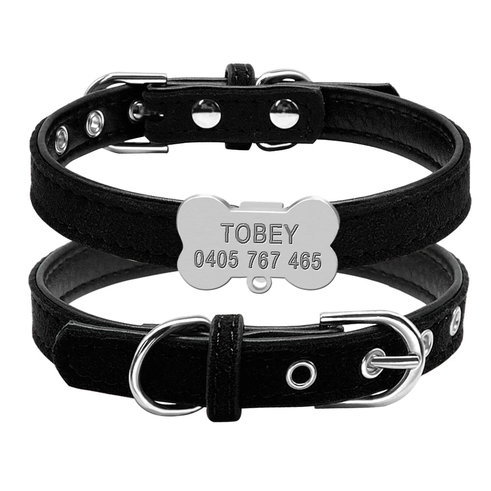 Personalized Dog Collars Custom Chihuahua Puppy Cat Collar Bone ID