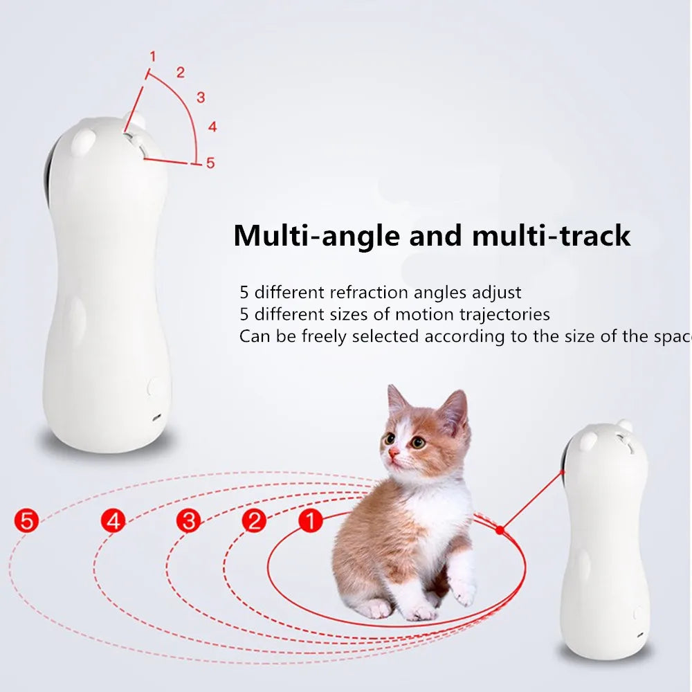 Funny Cat Laser Infrared Handheld Toy Automatic Teaser LED Kitten