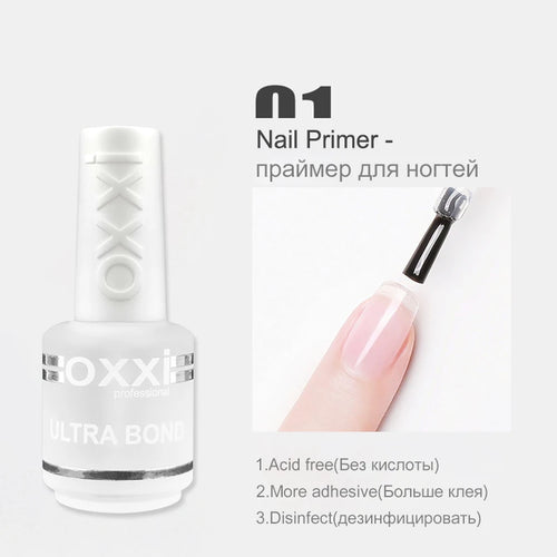 OXXI 15ml Base and Top Coat for Gel Polish Semi-permanent Varnish