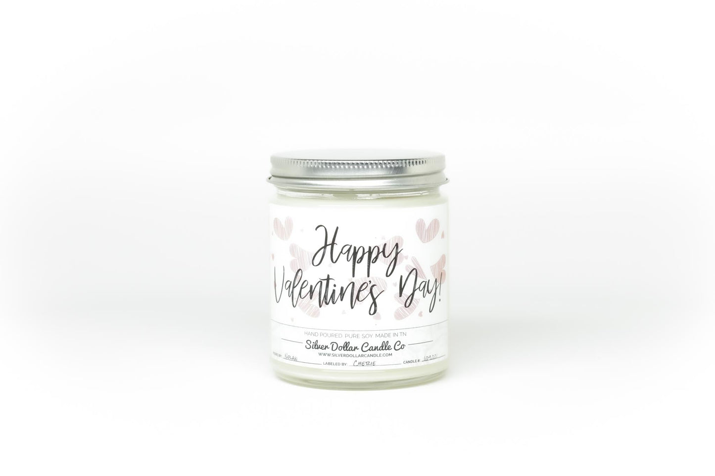 Happy Valentines Day Candle - Happy Valentine's Day Scented Candle -