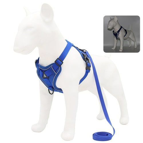 No Pull Dog Harness And Leash Set Adjustable Pet Harness Vest For