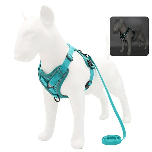 No Pull Dog Harness And Leash Set Adjustable Pet Harness Vest For