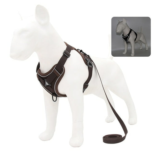 No Pull Dog Harness And Leash Set Adjustable Pet Harness Vest For