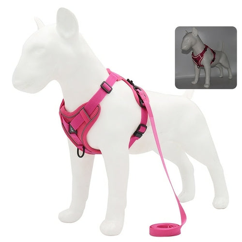 No Pull Dog Harness And Leash Set Adjustable Pet Harness Vest For