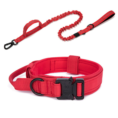 Pet Dog Collar Leash Set Nylon Material Durable Dog Collar Reflective