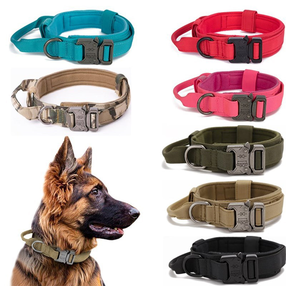 Pet Dog Collar Leash Set Nylon Material Durable Dog Collar Reflective