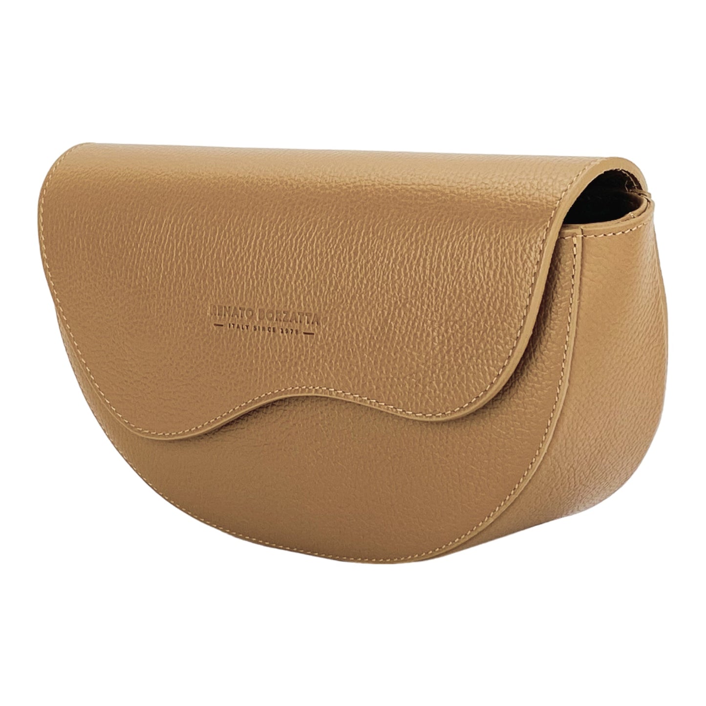 RB1027S | Borsa Donna a Bandoliera stondata in Vera Pelle Made in Ital