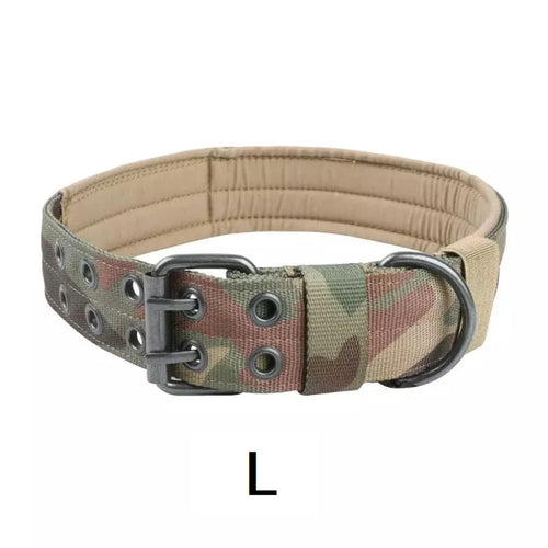 Durable Tactical Dog Collar Adjustable Pet Collar Medium Large Dog