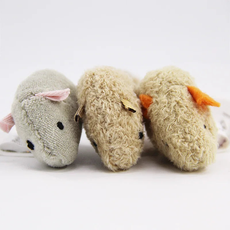 3Pcs New Plush Simulation Mouse Cat Toy Bite Resistance Plush Mouse