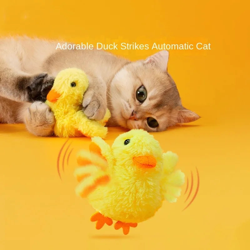 Flapping Duck Cat Toys Interactive Electric Bird Toys Washable Cat