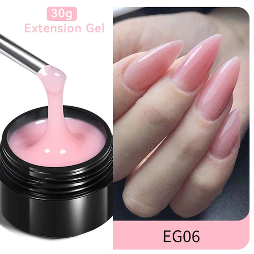 BORN PRETTY 30ml Milky White Hard Gel Jelly Nail Extension Gel Nail