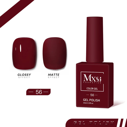 Mxsi 15ml Gel Nail Polish Neon Brown Royal Blue Red Green Pastal Nude