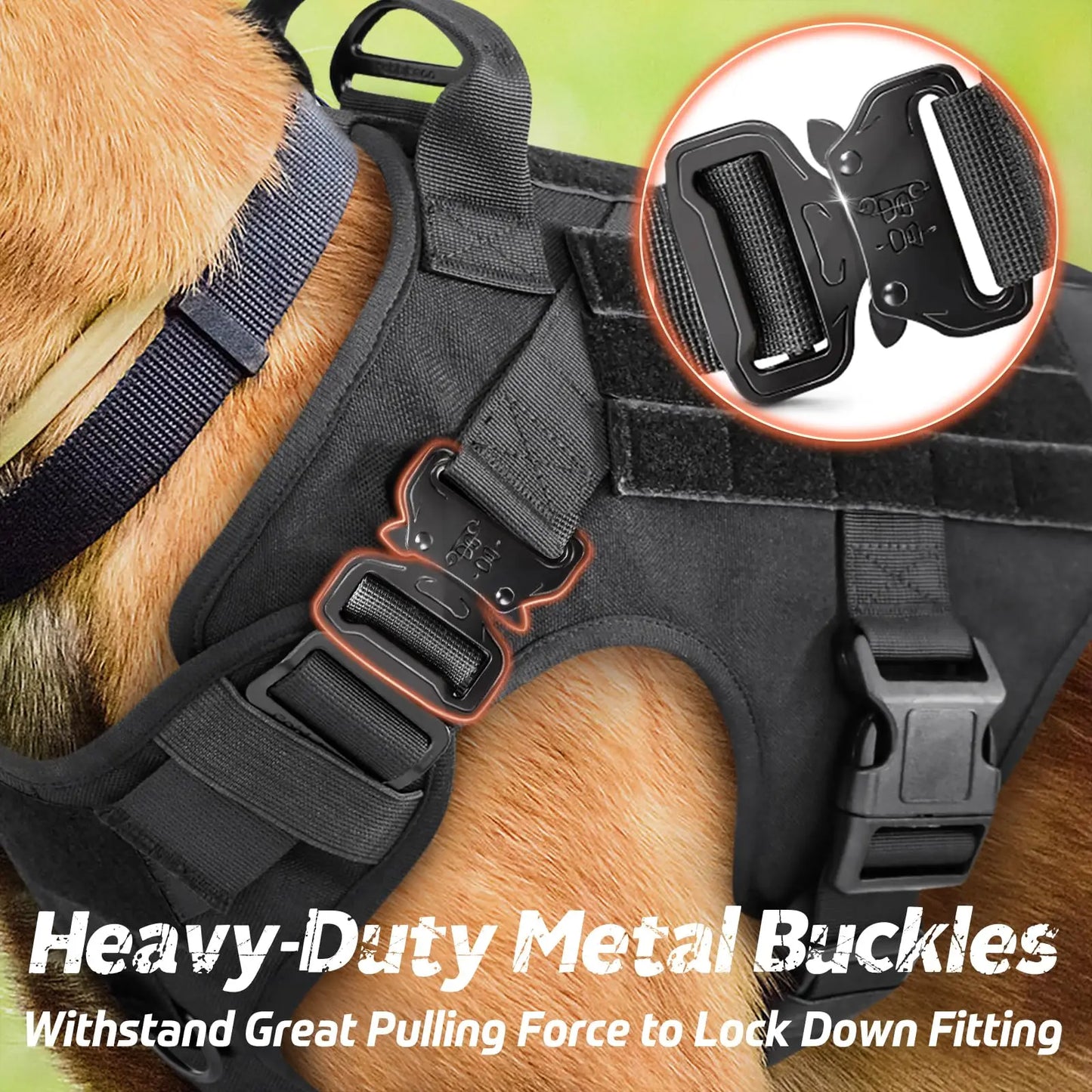 Military Large Dog Harness Pet German Shepherd K9 Malinois Training