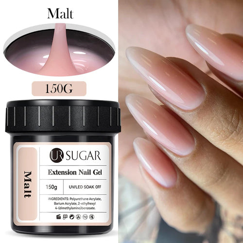 UR SUGAR 150g Jelly Gel Nail Extension Gel Milky White Nude Pink Fast