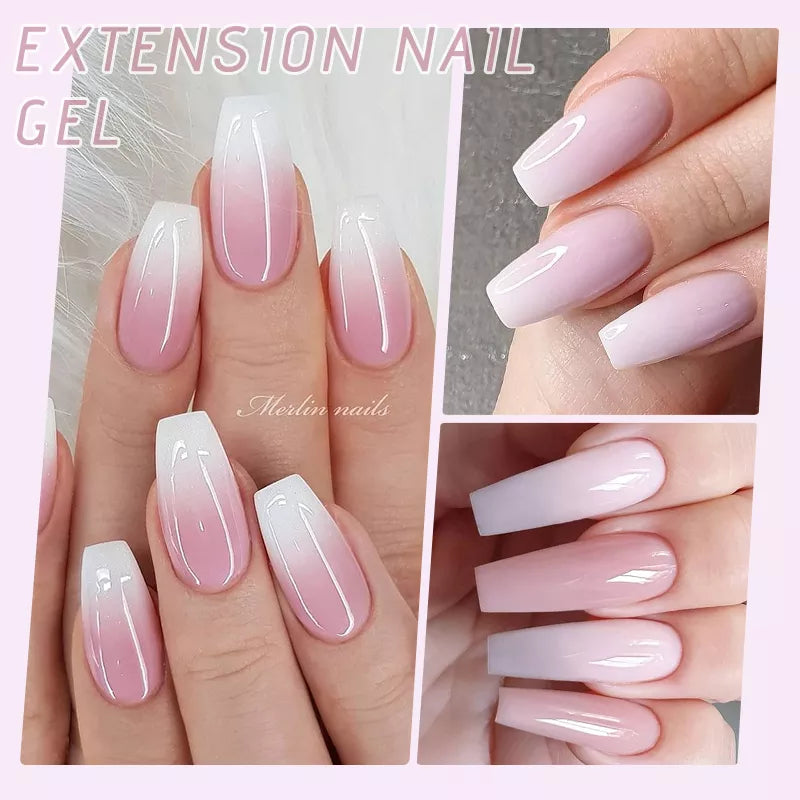 UR SUGAR Acrylic UV Gel Extension Nail Gel Kit Nude Glitter Color Fast