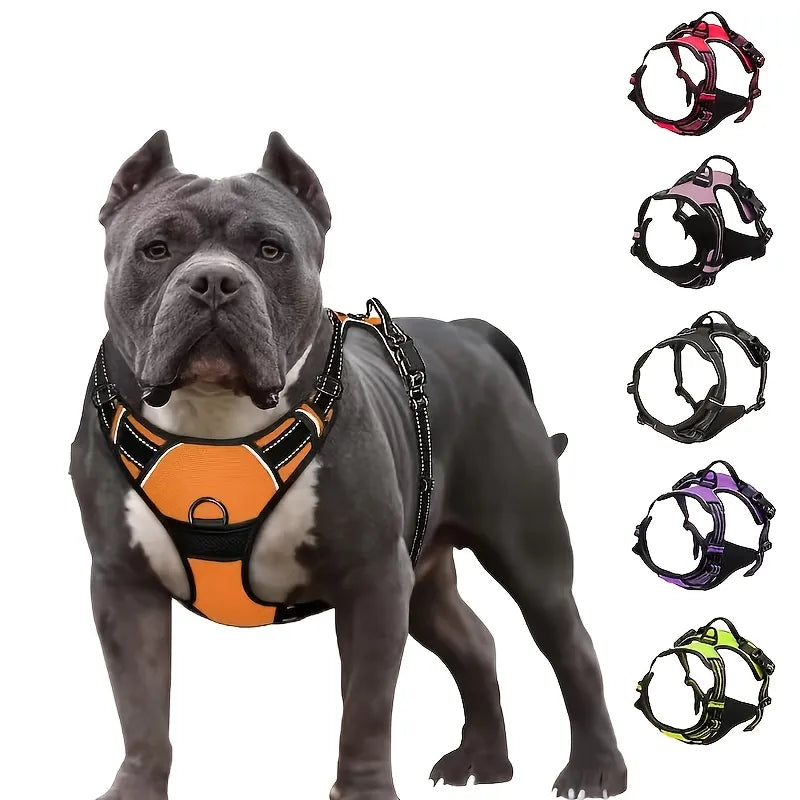 Adjustable Dog Harness Vest with Night Reflective Strip for Small